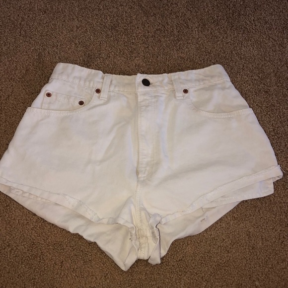 Levi's Pants - Urban renewal Levi’s white high waisted shorts